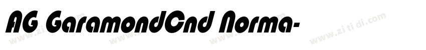 AG GaramondCnd Norma字体转换